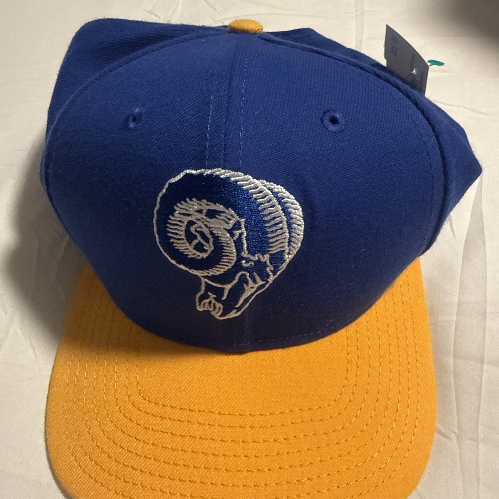 Los Angeles Rams New Era Vintage 59FIFTY Fitted Size Adjustable Two-Tone Hat Cap